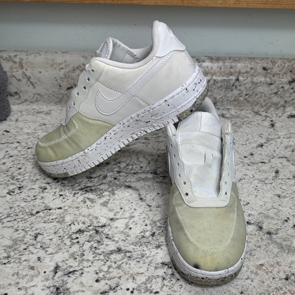 Women's Nike Air Force 1 Crater "Summit White" sneakers. Size 6.5